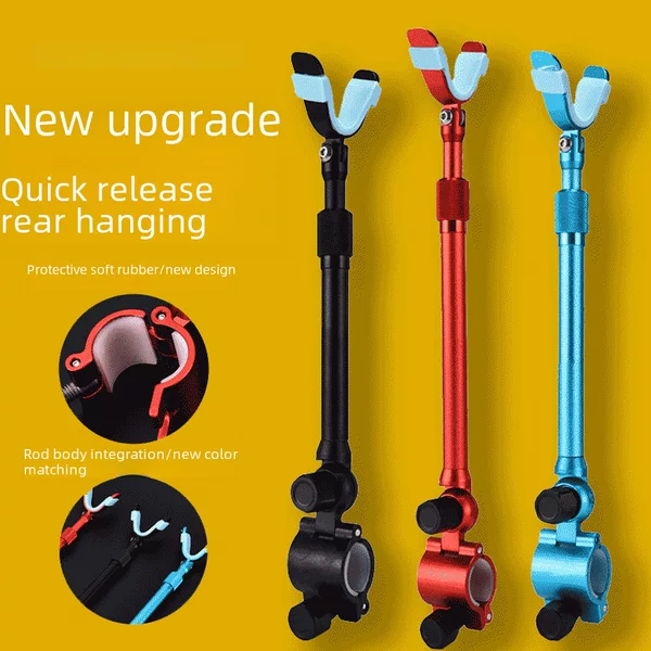 Universal Battery Rear Hanging Antenna Aluminum Alloy Anti-off Rod Hanging Anti-slip Rod Fishing Rod Fishing Rod Rod Bracket Fishing Rod Bracket