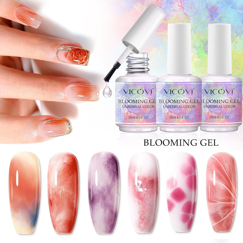 Marble pattern fast blooming popular blooming glue nail polish glue nail salon phototherapy gradient nail glue