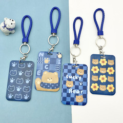 ins風證件卡套地鐵公交學生校園飯卡水卡門禁接送卡掛繩胸牌卡包