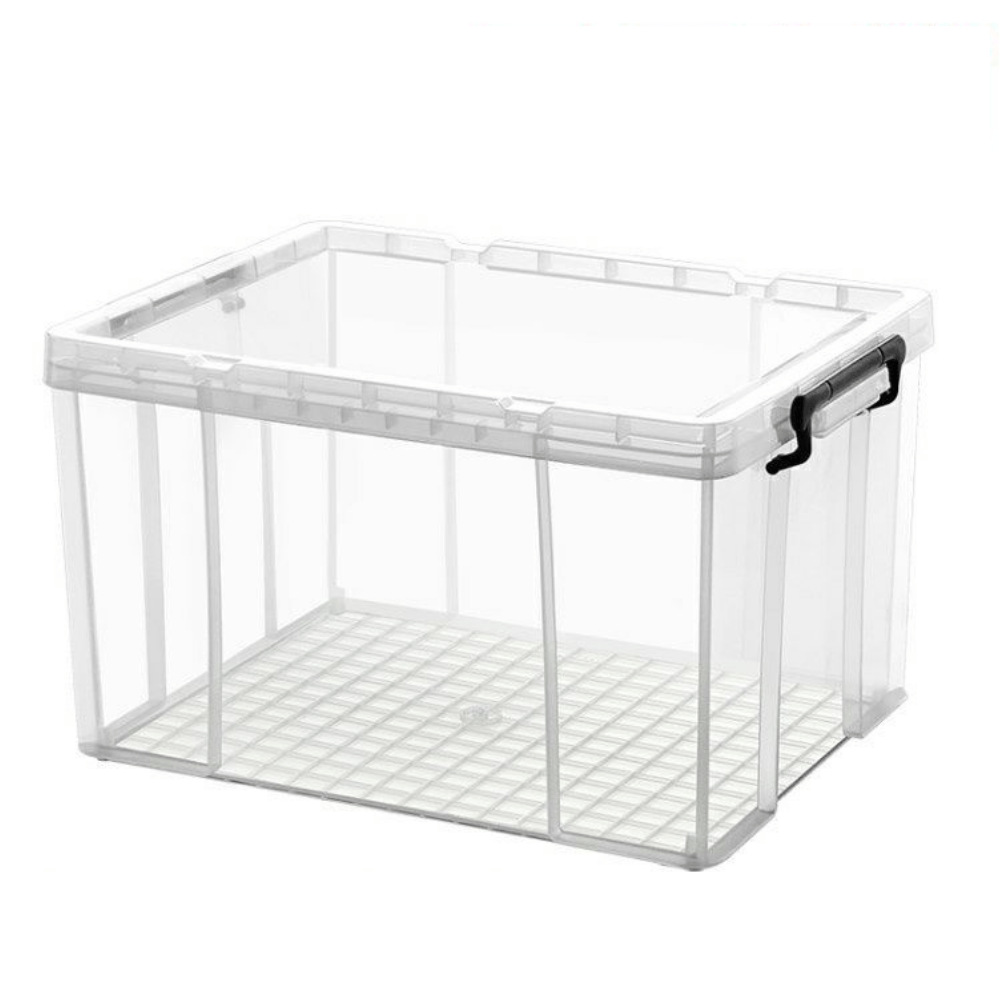 Storage Box Plastic Storage Box Transparent Storage Box with Lid Box Toys Books Clothes Household Large Storage Box