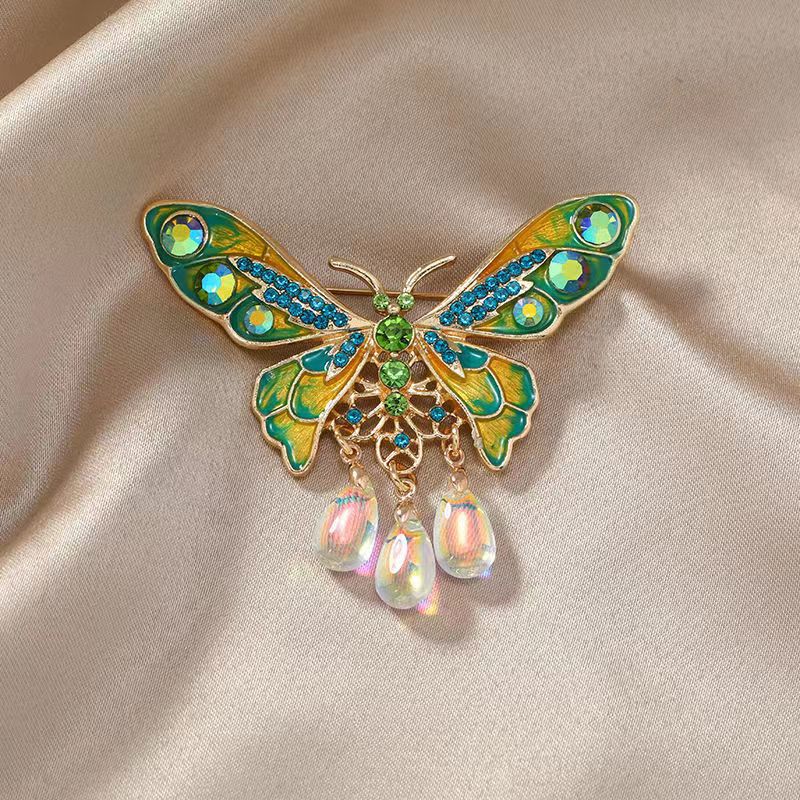 Glamour Papillon Alliage Incruster Strass Unisexe Broches display picture 6