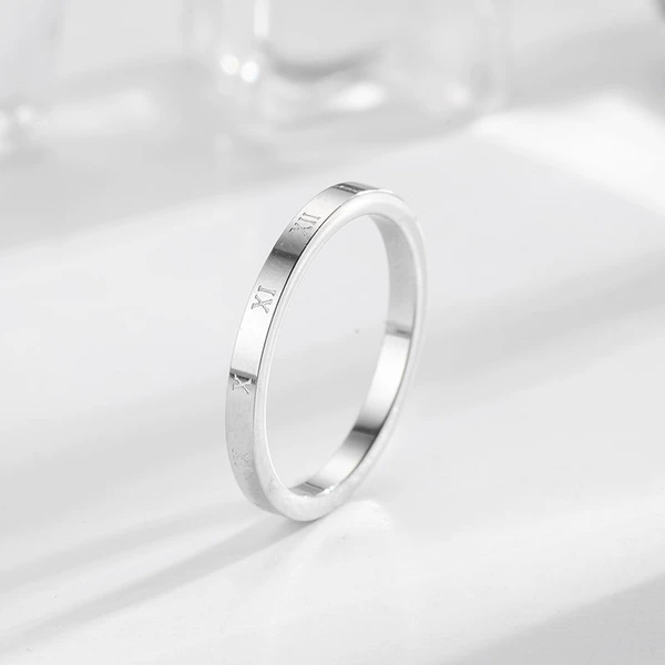 Roman Circle Silver Color