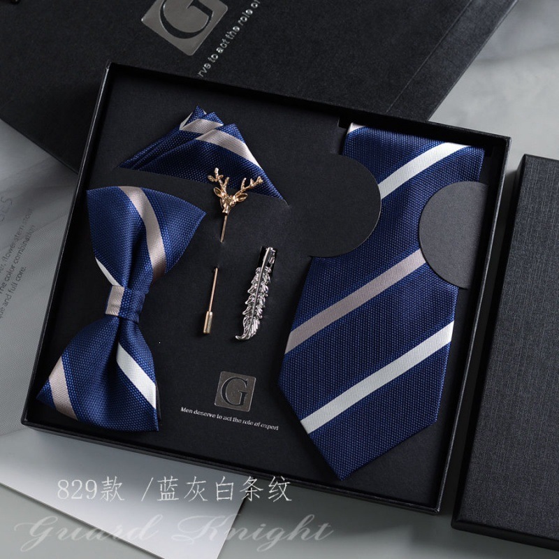 Caja de regalos de boda de novio formal europeo y americano corbata casual coreana para niños regalos de San Valentín sin golpear image 4