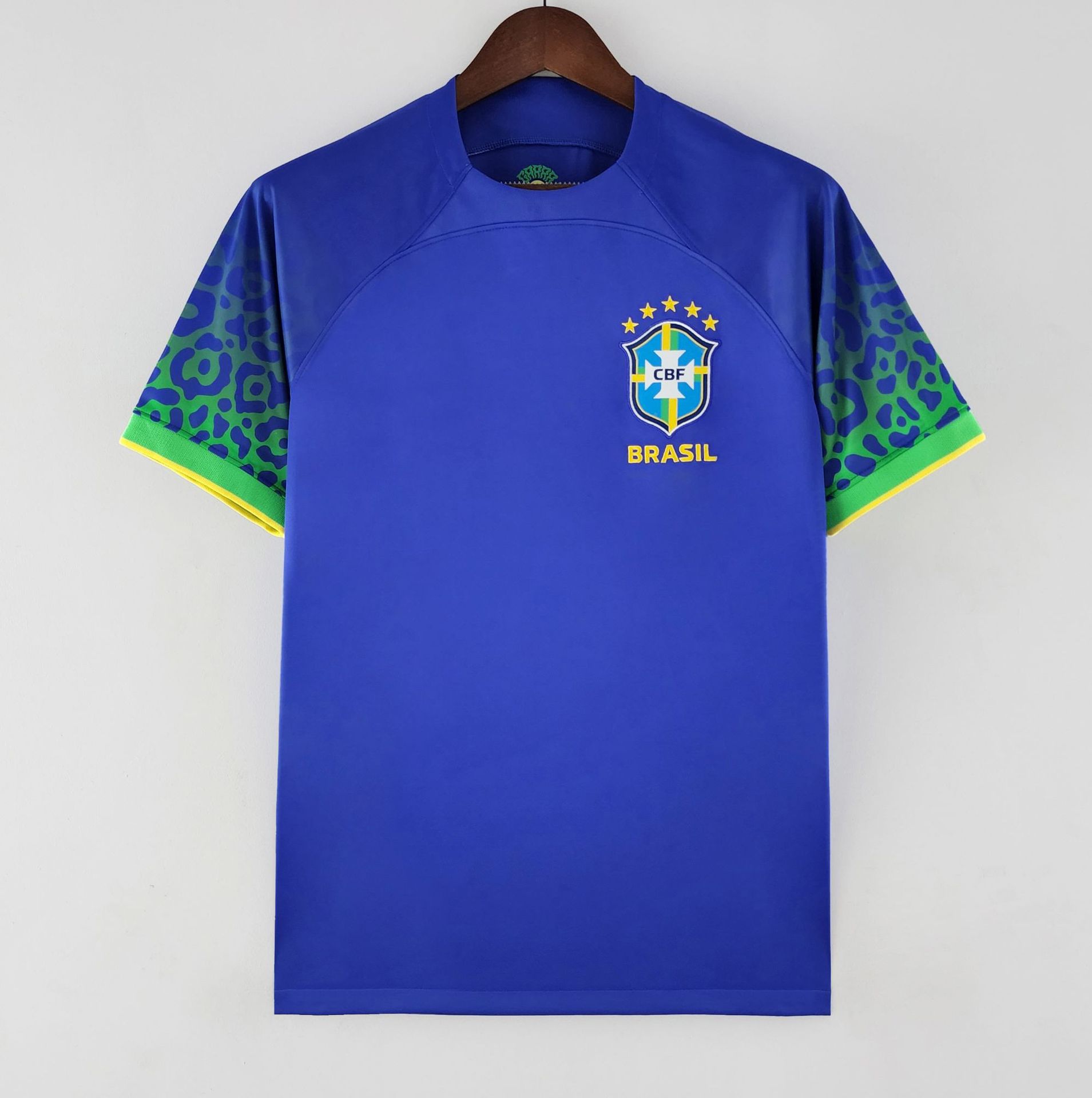 thumbnail for Five-star Brazil jerseys 980206 retro Brazil 2022 World Cup football jerseys