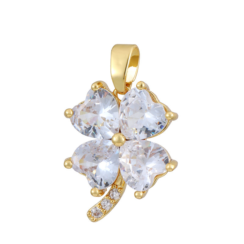 Joyas transfronterizas colgante de rubí esmeralda ligero de lujo accesorios de acero de titanio collar no decolor cadena clavícula