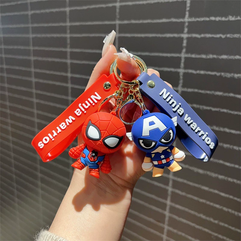 Мультяшный творческий ключодержатель The Avengers, милый ключодержатель с кулоном для ключей мужчин и женщин