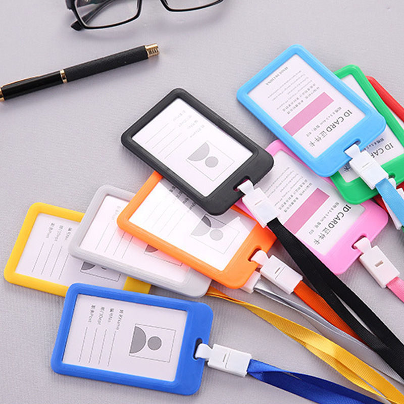 Work card set with lanyard work card badge certificate card set student listing work card work number plate badge label