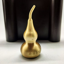 纯黄铜葫芦铜开盖空心家居装南海普陀饰品用品摆件客厅送礼工艺品