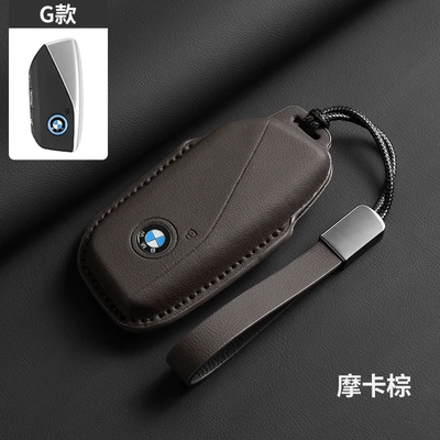 Car key bag Women - g-style-mocha-brown-leather-rope