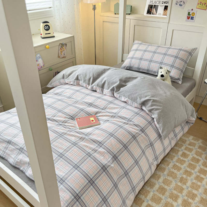 Temporada de estudiantes Sábanas de dormitorio de estudiantes Juego de tres piezas Dormitorio de estudiantes Funda de edredón individual Dormitorio Juego de sábanas para literas