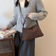 Autumn and Winter retro suede handbag large capacity bag casual all-match underarm bag New elegant frosted shoulder bag
