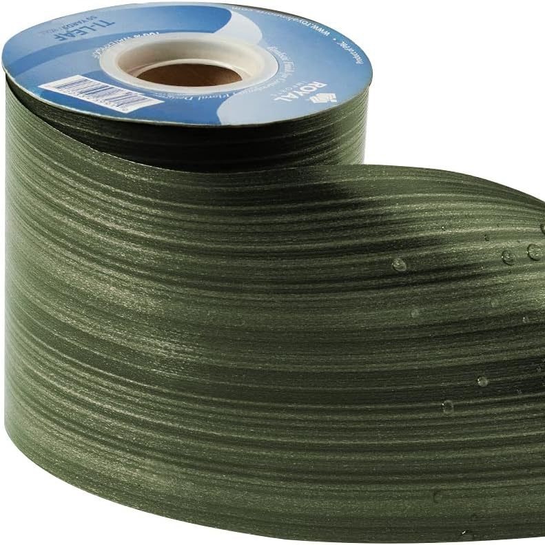 Transfronteriza venta caliente material PP plástico verde corteza de árbol imitación cinta de flores festivales de cumpleaños decoración de ramo de flores