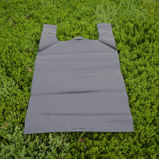 Extra thick seafood bag aquatic bag black plastic vest handbag hardware packaging bag selling fish bag thickened garbage bag