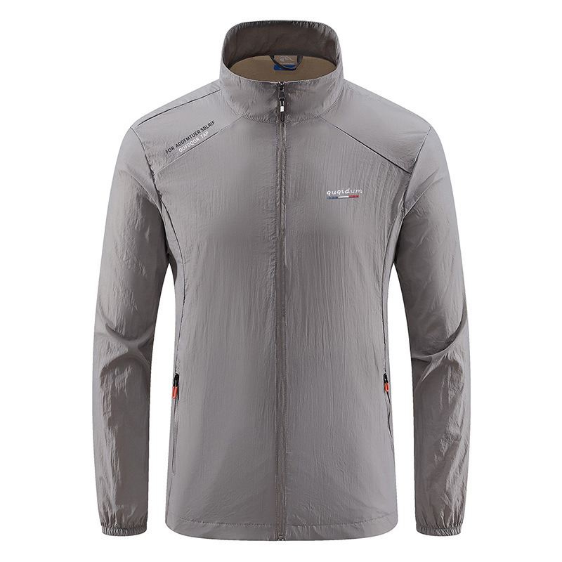2024 moda nueva chaqueta de protección solar para hombres abrigo delgado de verano deportivo al aire libre transpirable anti-UV ropa de piel