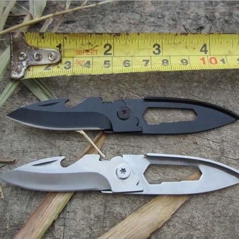 厂家优质不锈钢多功能带钥匙扣户外礼品水果小刀 现货供应 折叠刀