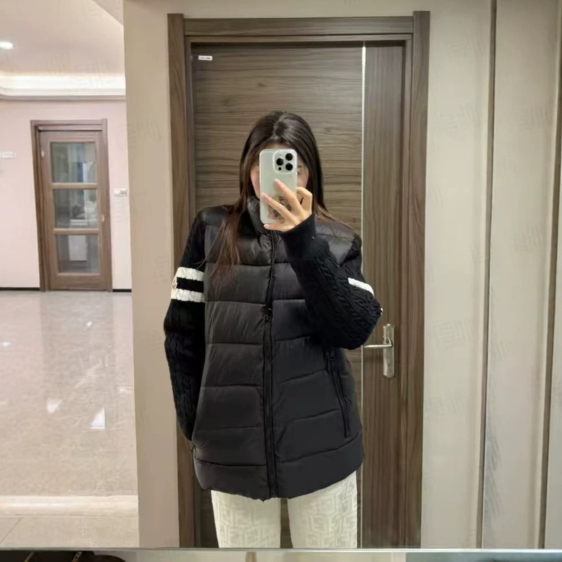Mengkou zipper patchwork sleeve lightweight open-front down vest Padded Corduroy down vest Padded Mengkou zipper patchwork sleeve lightweight open-front down vest Padded Corduroy down vest Padded