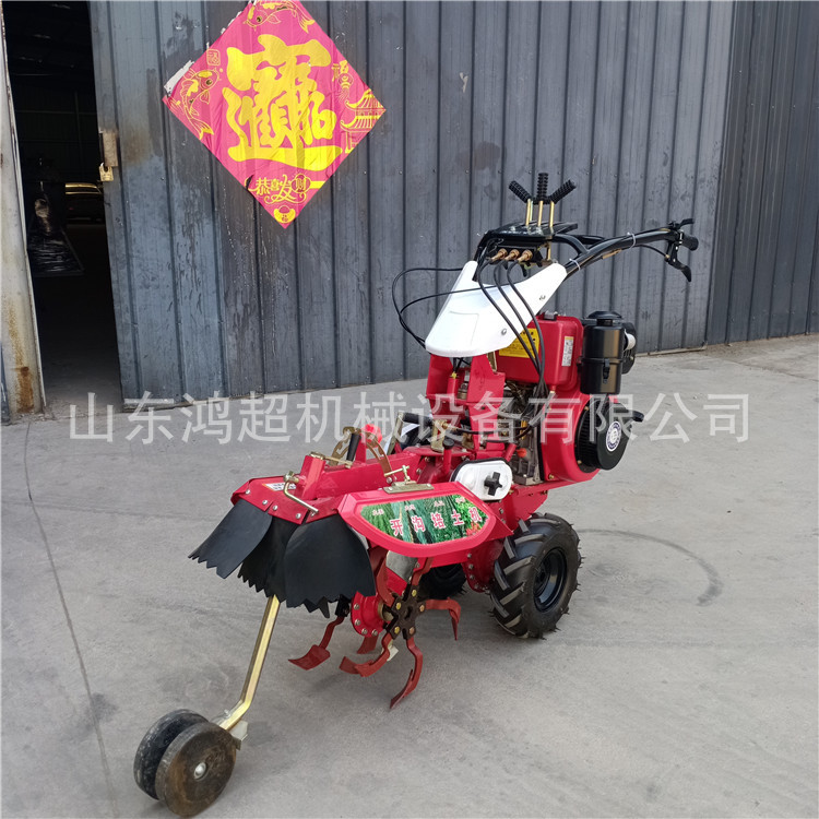 手扶式大棚旋耕机 洋芋开沟培土机柴油封葱机