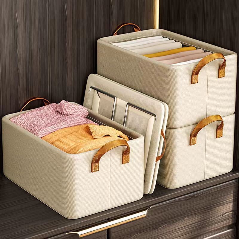 Khaki double-layer fabric unlined steel frame regular style