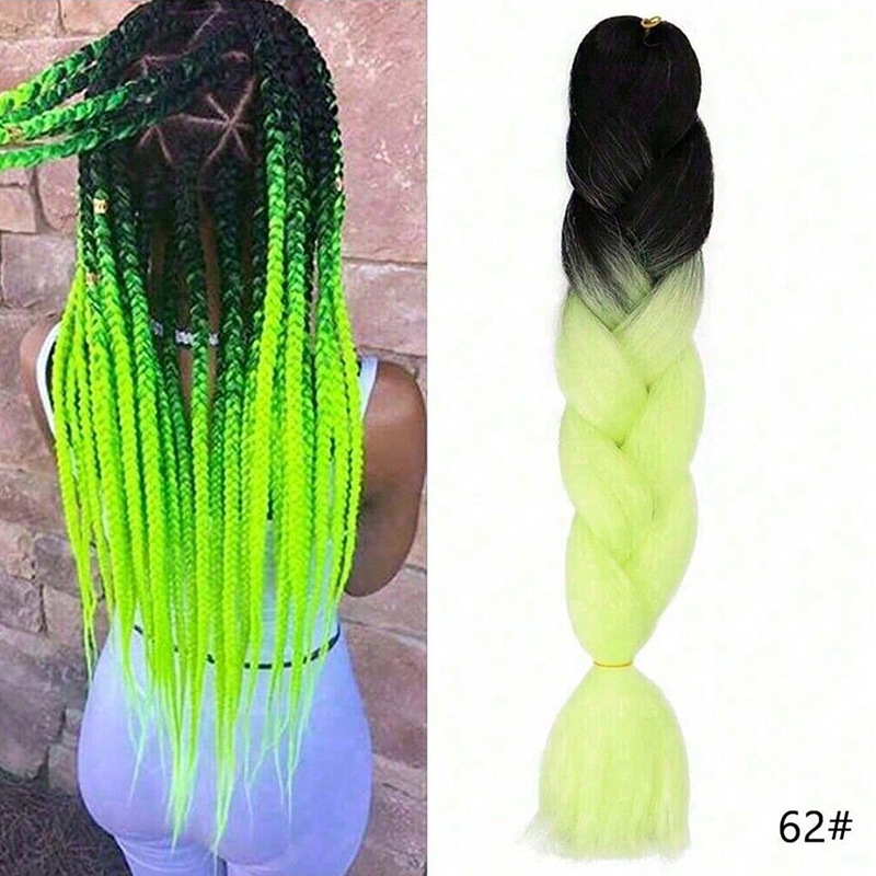 Peruca de trenza africana mujer color trenza artefacto de alta temperatura seda de trenza cabello cabello cab