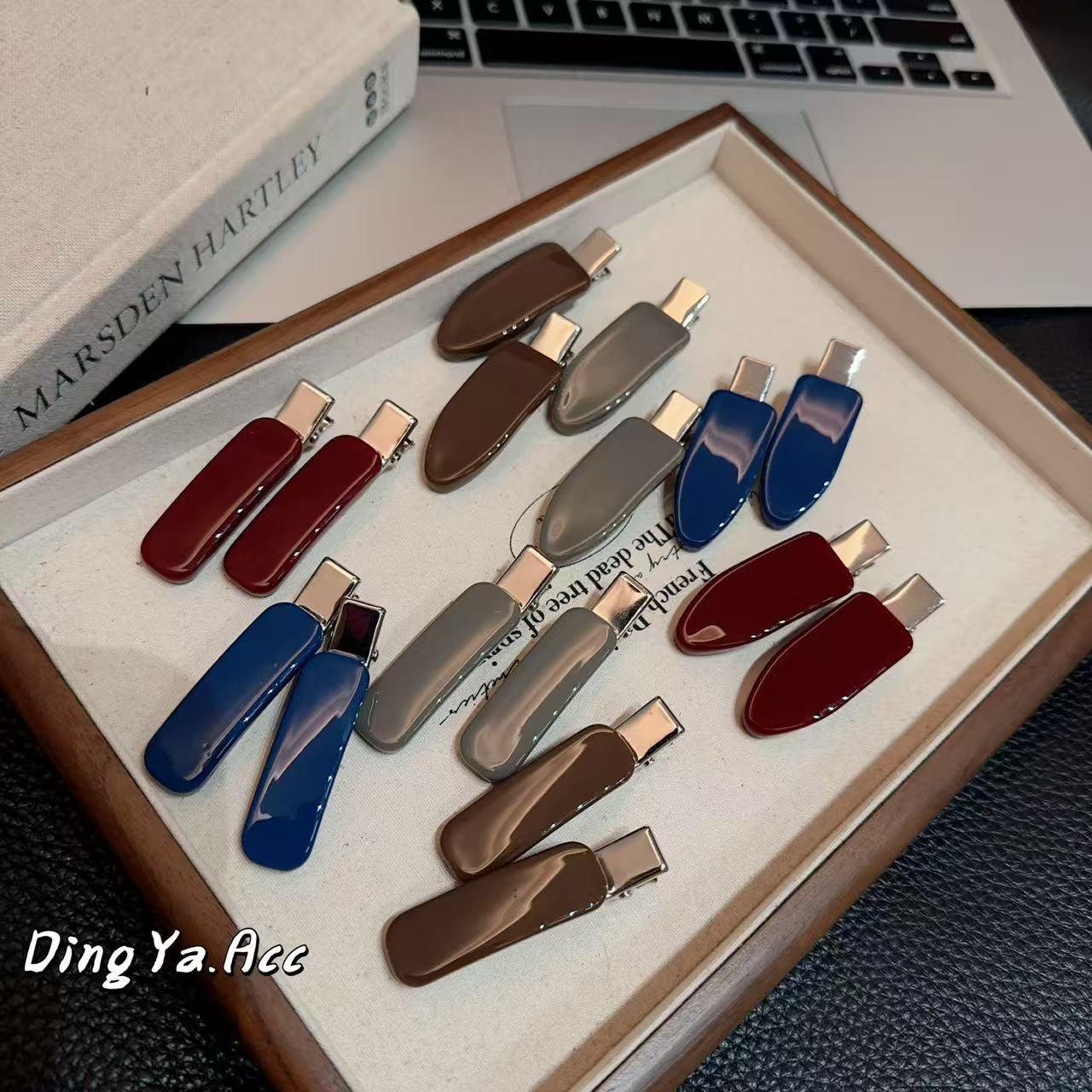 2025秋季流行色发夹少女前额刘海夹韩国百搭侧边碎发夹鸭嘴夹发卡