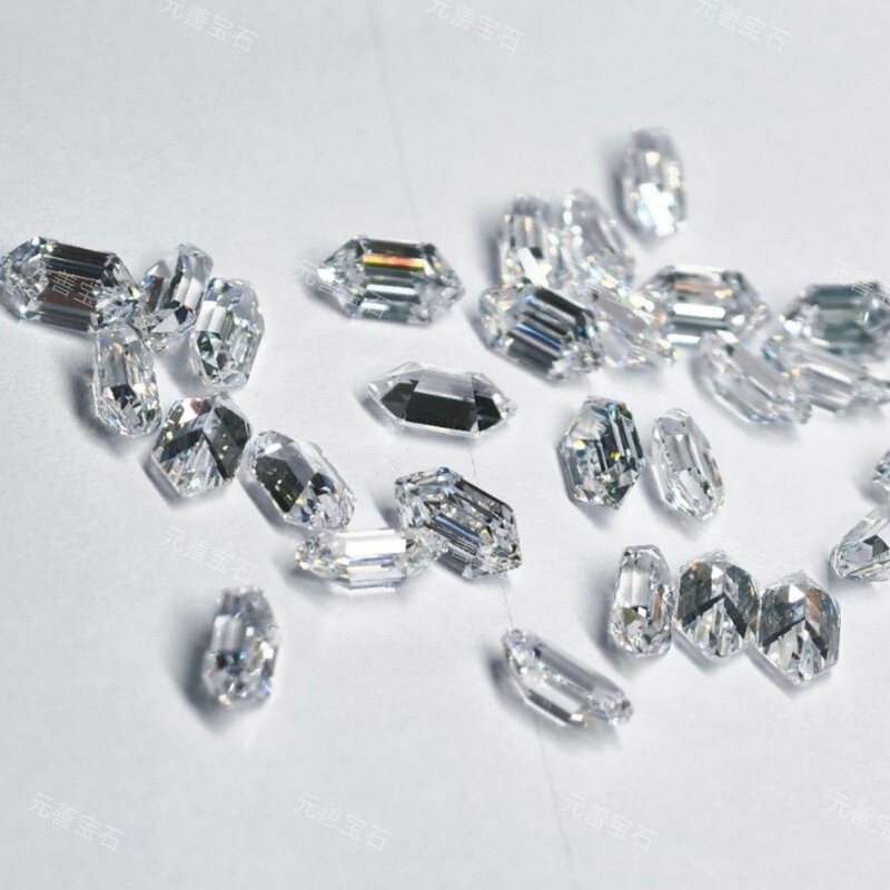 Yuan Shan Gemstones Hot-Selling Double-Pointed Hexagonal 3A Cubic Zirconia Factory Wholesale
