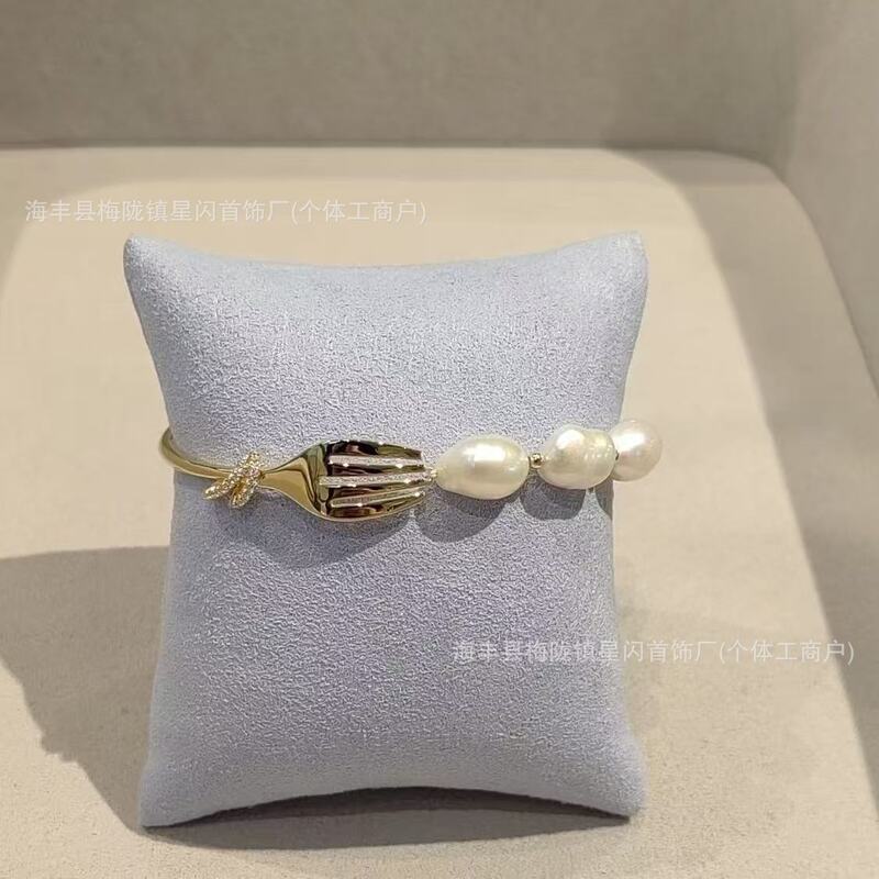 Hefang Tableware Pearl Bracelet Elegant and Versatile Baroque Pearl Bracelet
