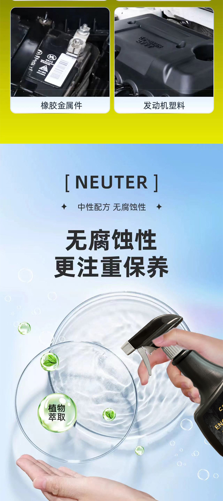 Engine Circuit Repair Agent, Engine Compartment Polishing Coating, Anti-Static Maintenance Agent, Anti-Aging Cleaning Oil Film