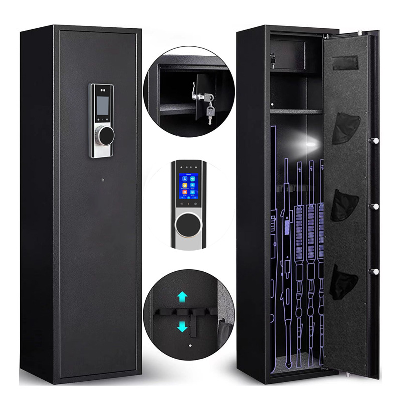 新款生物识别枪柜5英寸人脸识别长枪柜放5支枪长枪柜枪柜批发