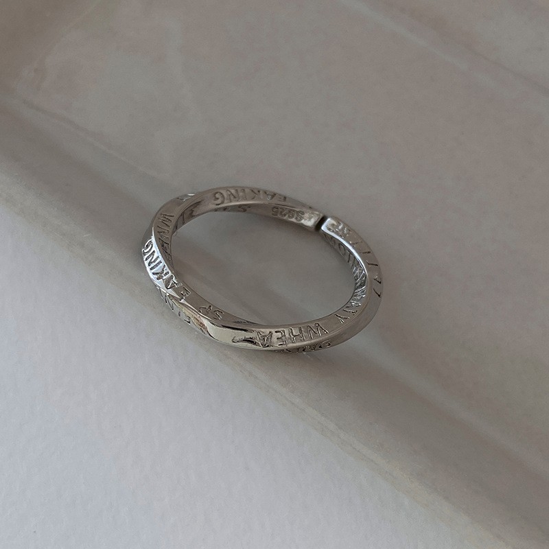 Anillo de circonita de perlas de viento ins, nicho femenino, sentido de alta gama, simple y ligero, anillo de novia de lujo, anillo de apertura de temperamento al por mayor