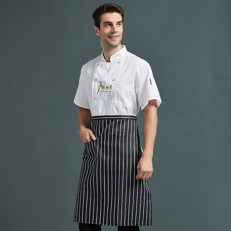 Chef ropa de trabajo manga larga Otoño e Invierno traje de los hombres restaurante trasero ropa de cocina más tamaño comedor cantina chef ropa manga corta