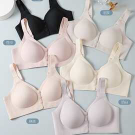 婷婷A32#裸感前开扣果冻条软提拉美背XL-5XL亲肤透气内衣批发跑量