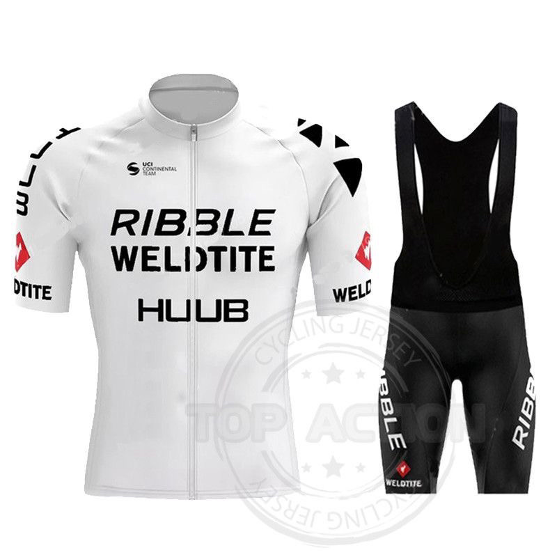 Cross-Border Huub Summer Short-Sleeved Cycling Clothing Road Cycling Breathable Quick-Drying Outdoor Mountain Bike Clothing Set
