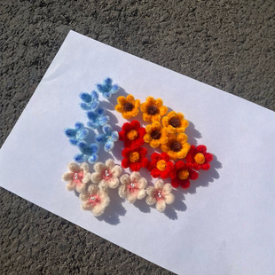 Small Mini Flower Head Colorfulful Small Flowers Candy Colorful Five-Petal Flower Hair Accessories Clothes Decoration Bouquet Accessories