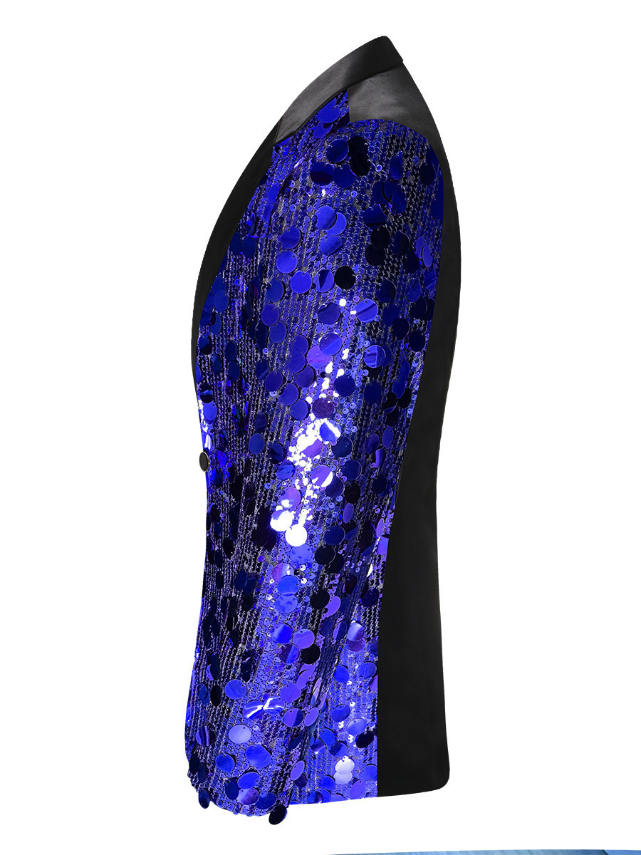 Sequin Blazer For Men - Stylish Party & Stage Performance Jacket_voghion.com