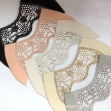 半成品女凉鞋面烫钻TPU底闪钻鞋材水钻烫钻鞋面辅料厂家直供