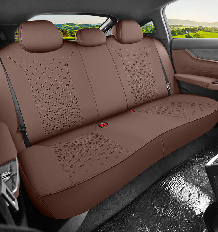 Changan Qiyuan A07 Special Car Seat Cover, Four-Season Universal Seat Cushion, Suede Leather Seat Cushion, Ventilated and Breathable Seat Cover