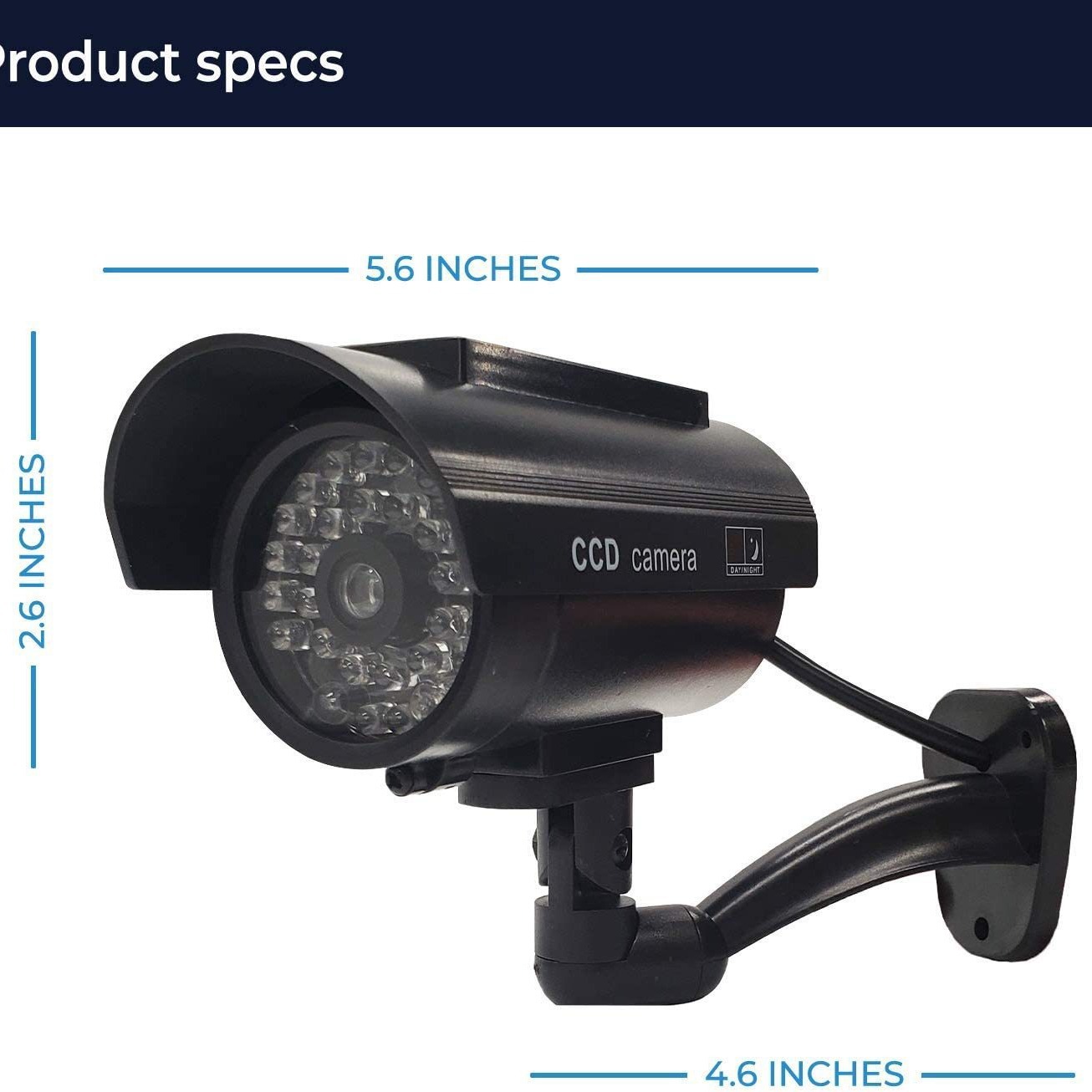 Nueva fábrica directa solar simulación de la Cámara Monitor de simulación falsa cámara de vigilancia modelo de cámara falsa