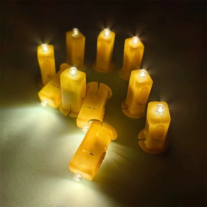 Flashlight, colorful electronic handheld materials set, handmade, handicrafts
