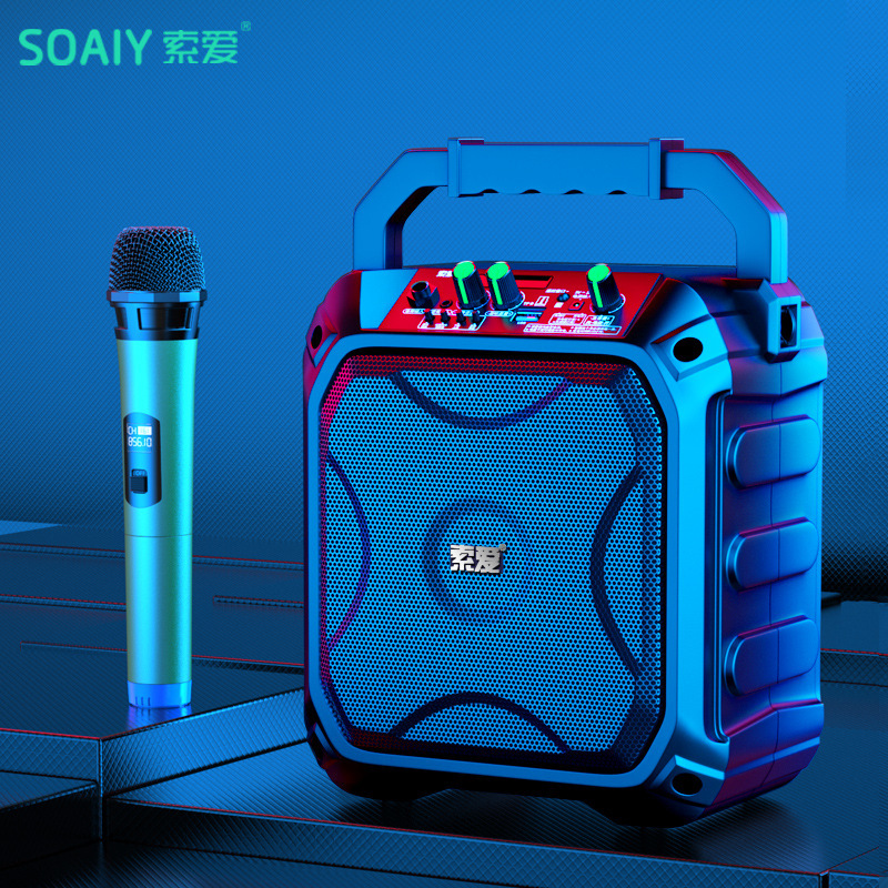Sony Ericsson F22 Square Dance Audio Outdoor K Song Portable Wireless Bluetooth Speaker Outdoor Overweight Subwoofer
