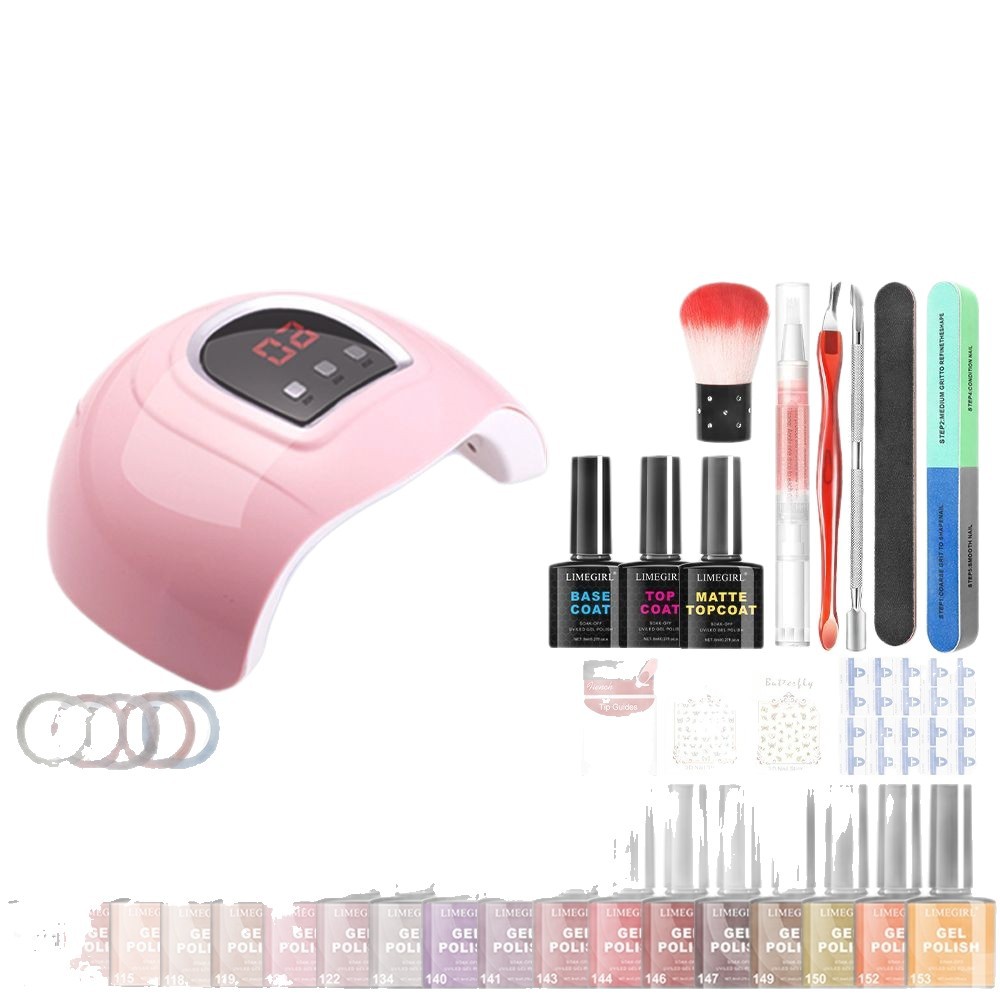 Nuevo SUNONE Crystal Armor Basic Set 18 Color Sparkle Crystal Powder Set de herramientas para frotar piezas de uñas en polvo Spot