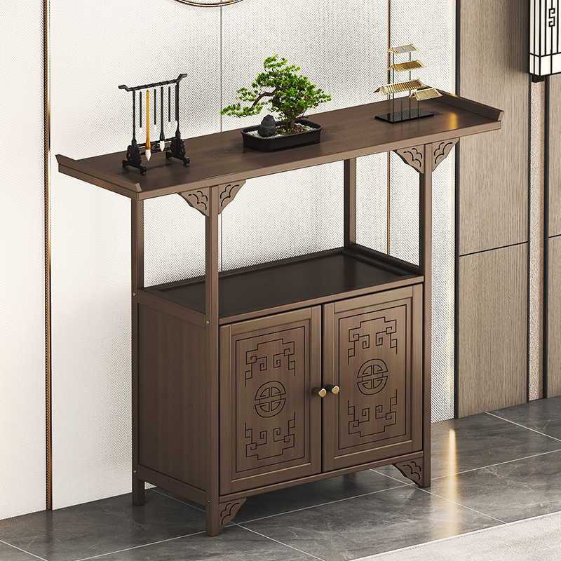 供桌香案家用案台新中式摆放加高客厅玄关柜佛龛神台供神桌香火桌