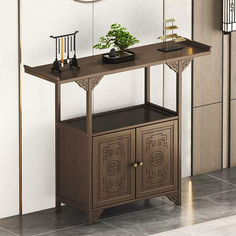 供桌香案家用案台新中式摆放加高客厅玄关柜佛龛神台供神桌香火桌