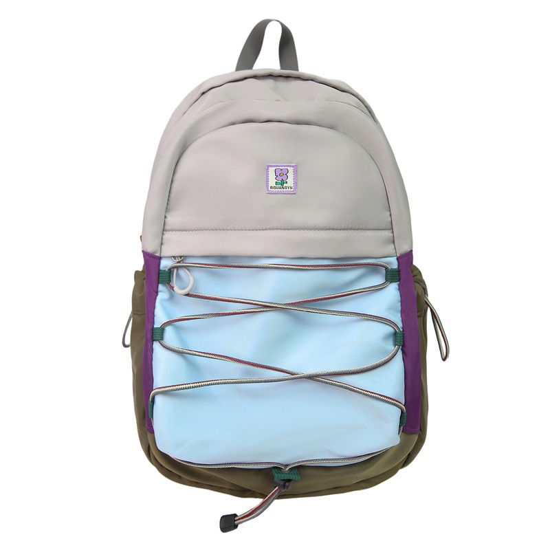 Mochila de jardín de infantes de moda de color contrastante para niños viajes al aire libre mochila pequeña para niñas mochila escolar