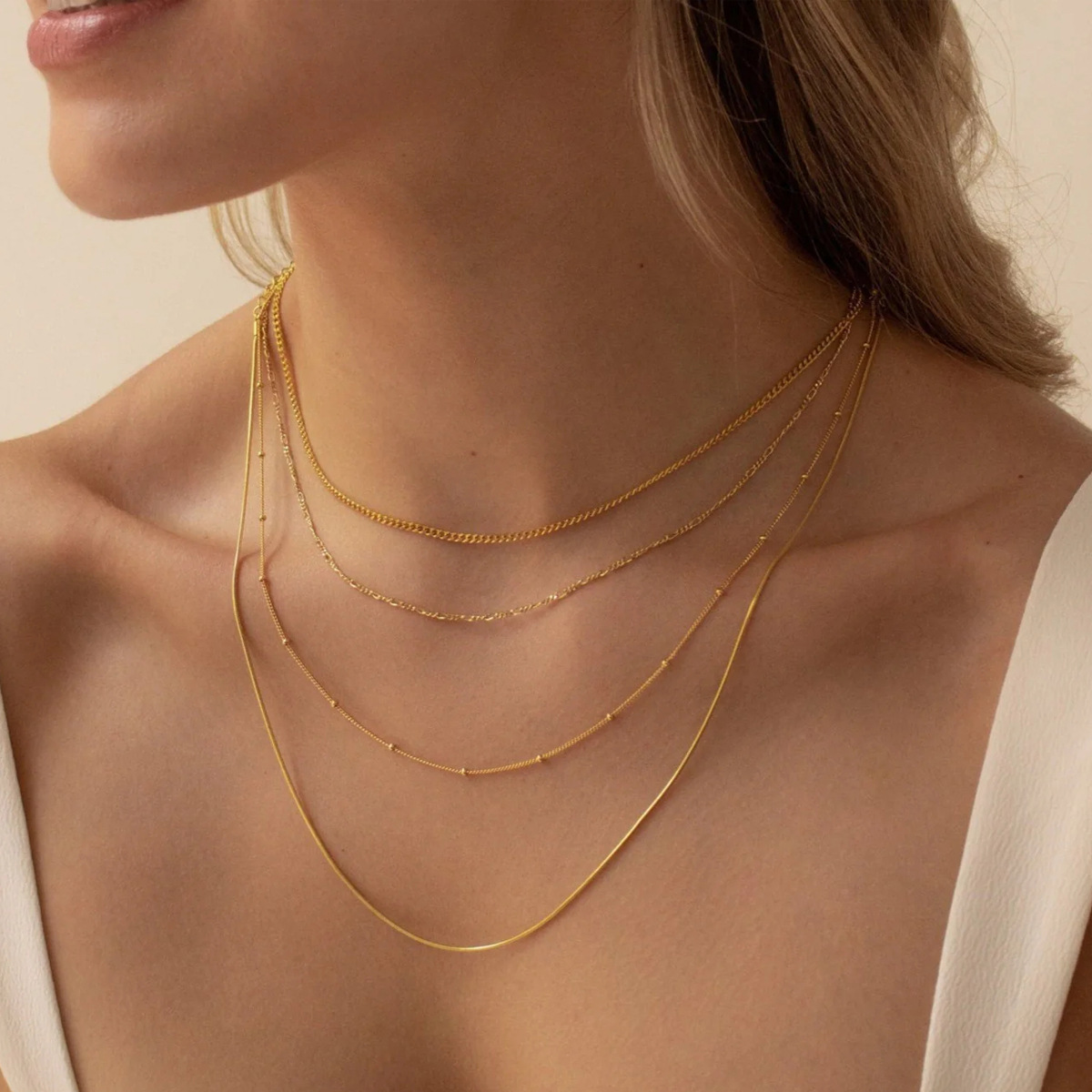 13g Weight Chain Jewelry Making Type DIY Jewelry Accessories, Chain Necklace Classification 1 Piece Quantity Titanium Steel Material Geometric Pattern All Seasons Season Polished Finish Plating Design Casual, Simple Style, Streetwear Style Wholesale Jewelry Casual Simple Style Streetwear Geometric Titanium Steel Plating DIY Jewelry Accessories Chain Necklace 5