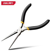 得力工具 6寸迷你针嘴钳diy手工模型饰品小型加长尖钳子 DL103006