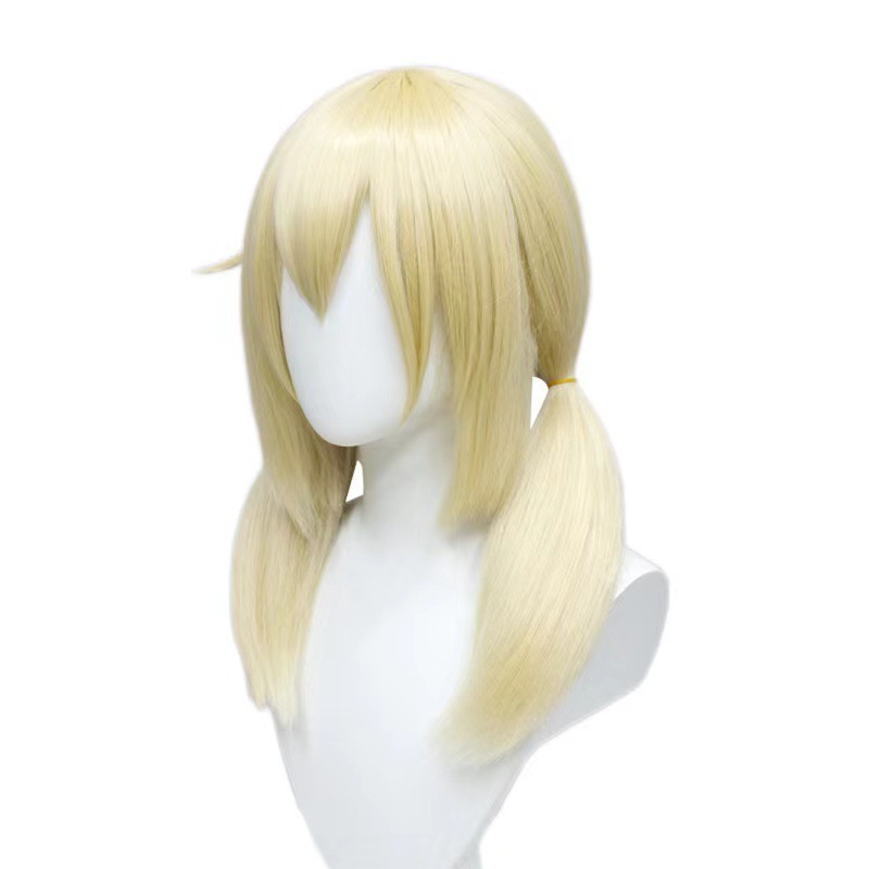 Transfronterizo de la fuga del dios original del sol Corey doble cola de caballo personaje estilo cosplay peluca peluca animada bidimensional image 3