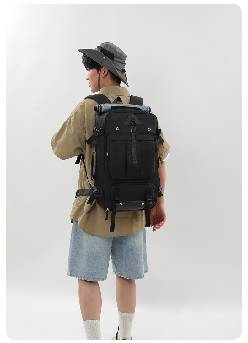 New super large capacity male outdoor expandable travel cabin size backpack travel large luggage bag