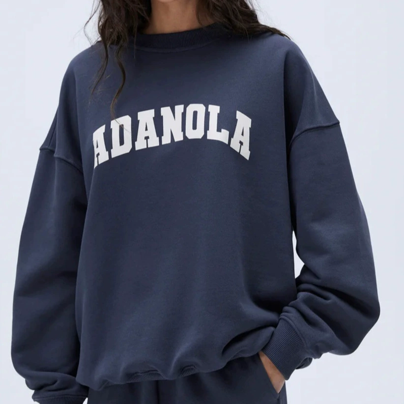 Женская повседневная толстовка с круглым вырезом в американском стиле ретро, ​​американский модный повседневный универсальный спортивный костюм для бега с длинными рукавами