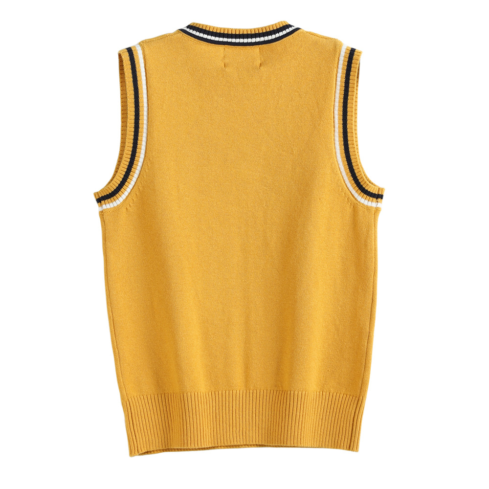 Uniforme escolar de los niños jardín kindergarten jardín ropa giro sin mangas chaleco lana punto suéter niñas al por mayor