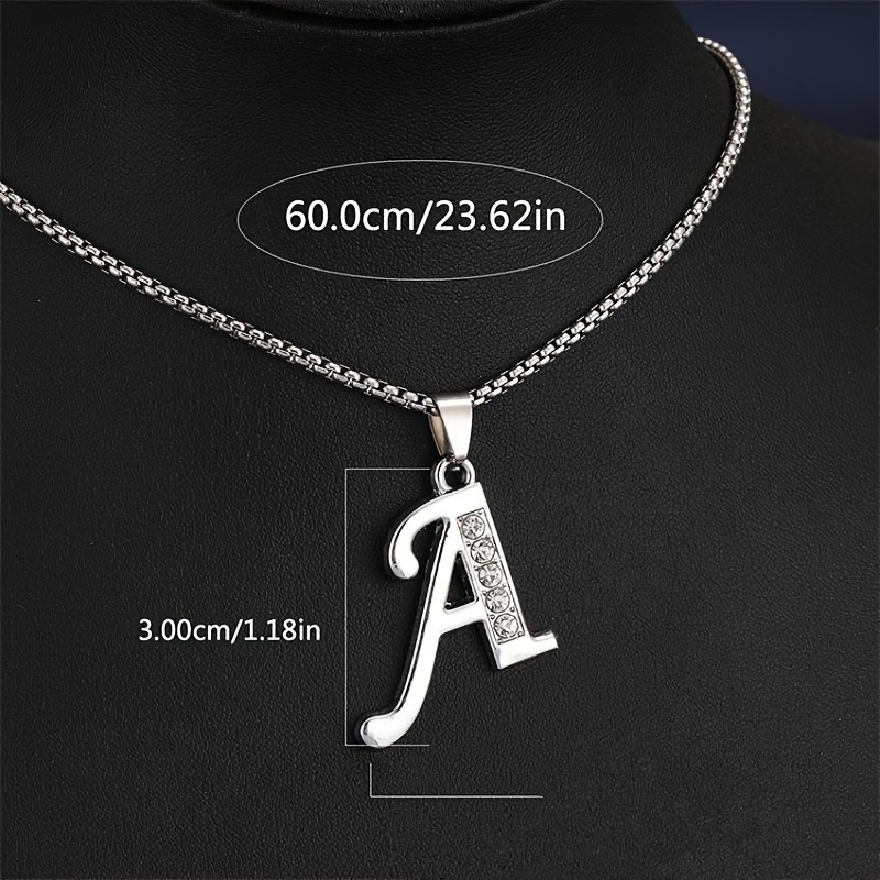 TEMU transfronterizoPendent Collares A a D con Sparkling